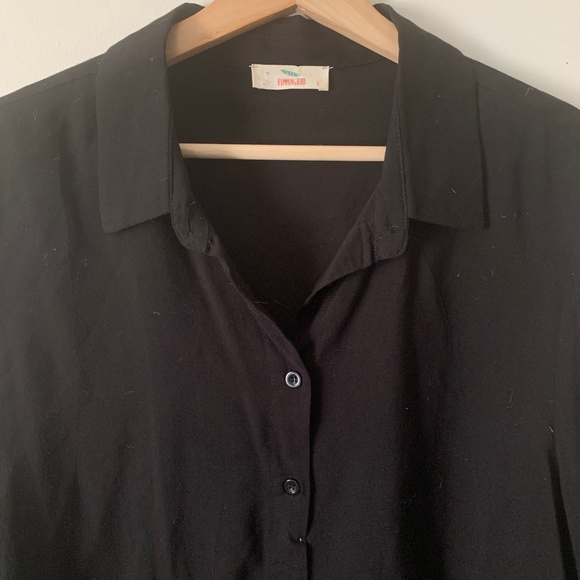 Hummingbird | Striped Bell Sleeve Button Front L - Picture 2 of 7